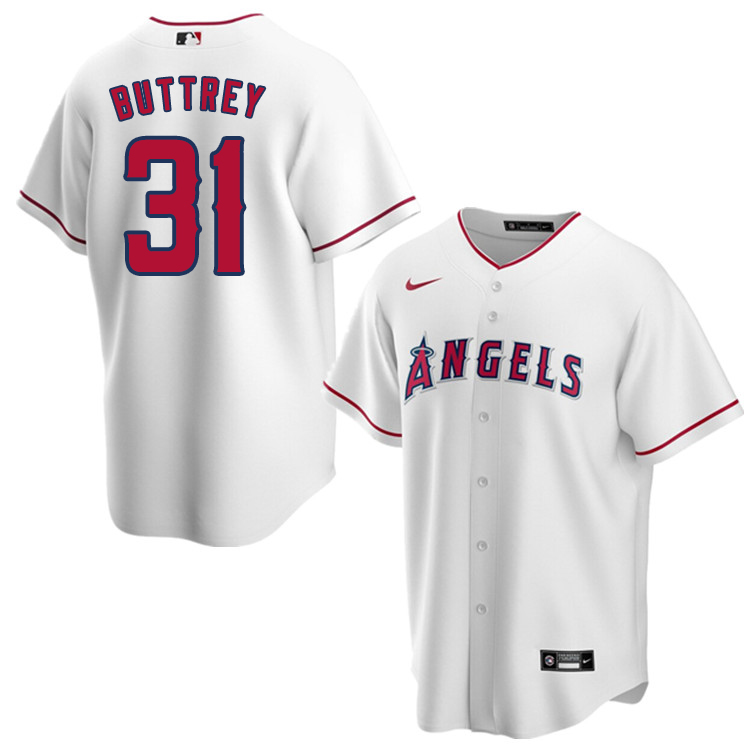 Nike Men #31 Ty Buttrey Los Angeles Angels Baseball Jerseys Sale-White